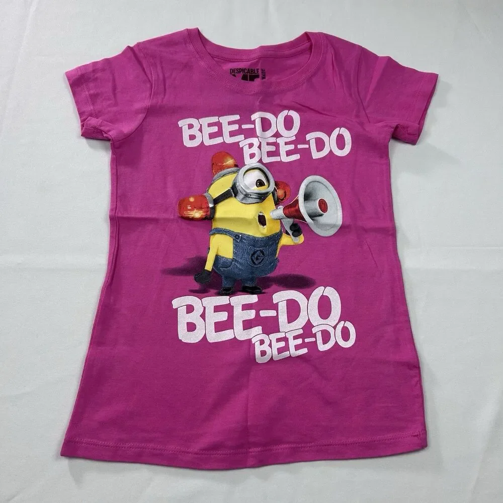 Girls' Outfit Bundle - 2-Piece Set - Minions T-Shirt & Bermuda Shorts - Size S/7
